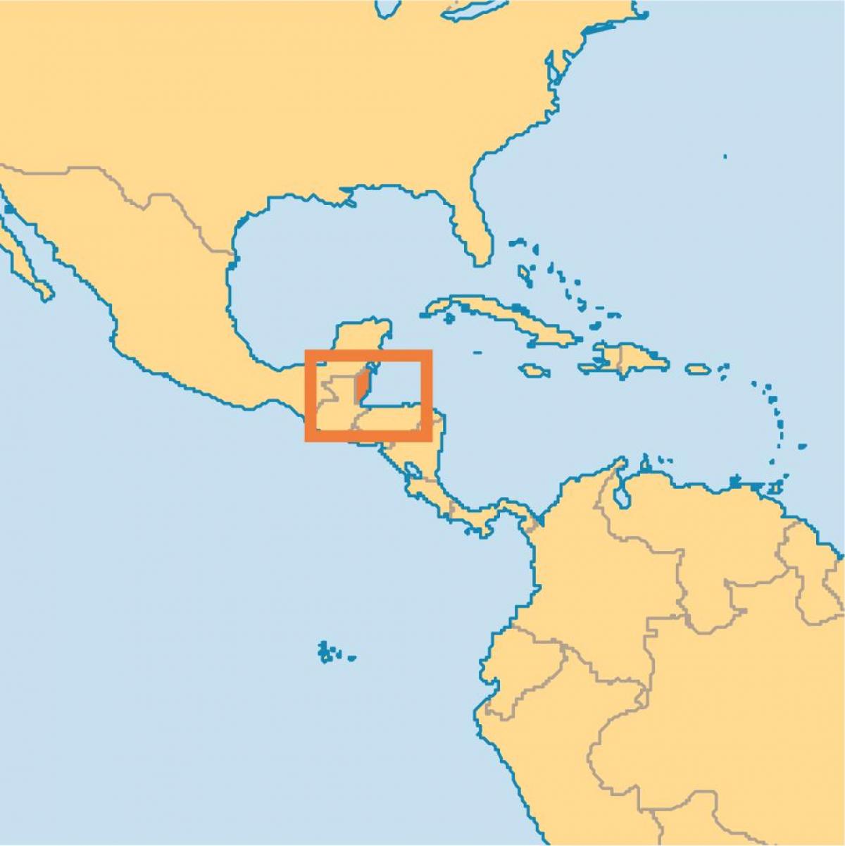 Расположение Белиз на карте мира