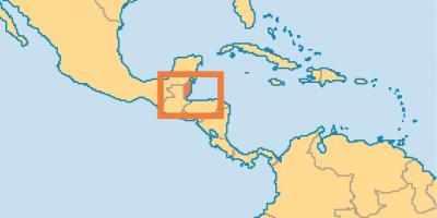 Расположение Белиз на карте мира