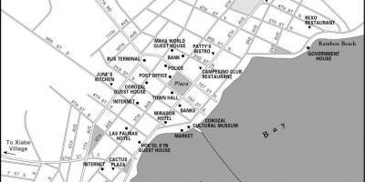 Карта корозал города Белиза